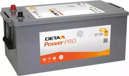 DF2353 DETA Стартерная аккумуляторная батарея DF2353 DETA Стартерная аккумуляторная батарея